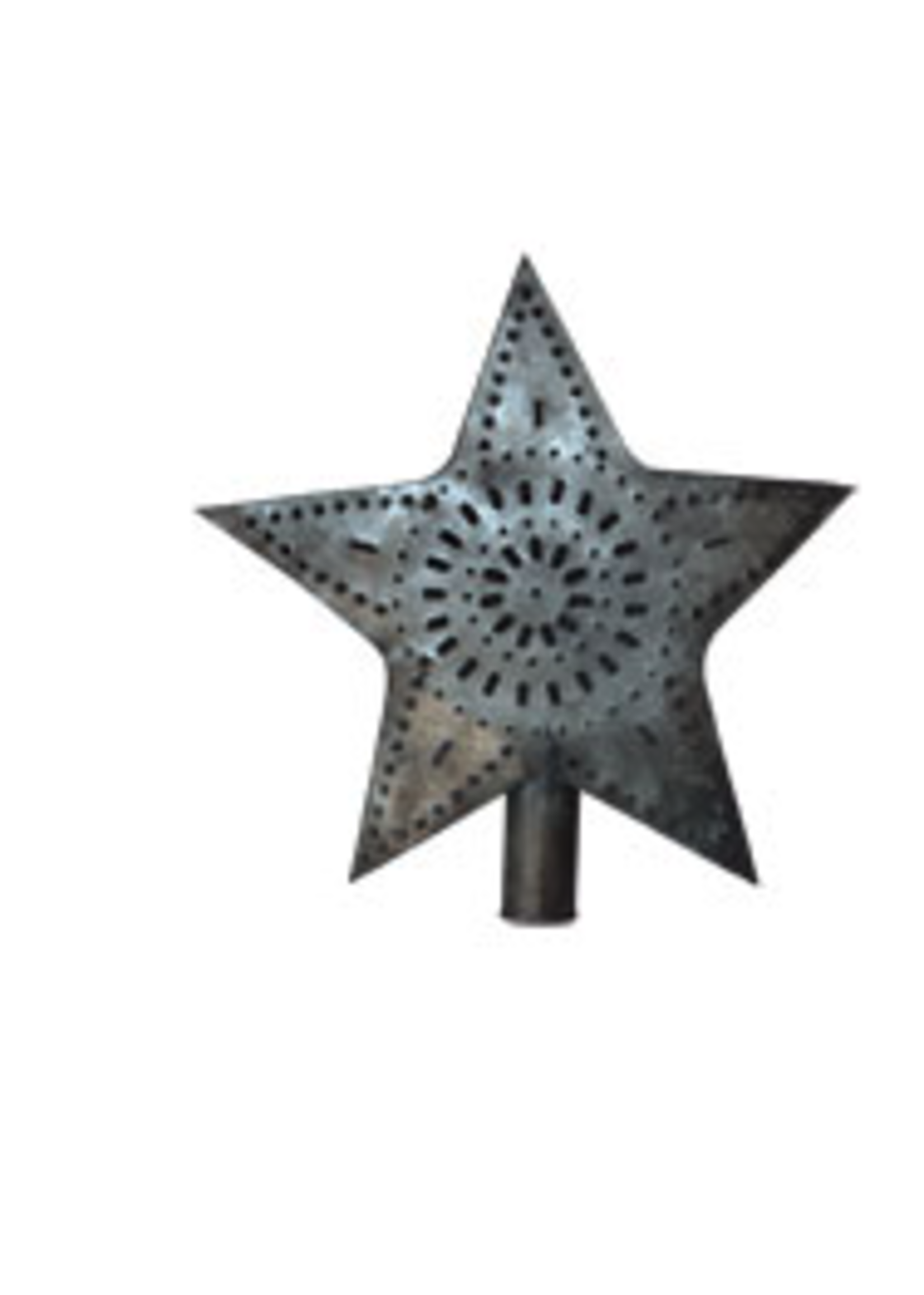 CWI Gifts Tin Star Tree Topper