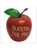 The Hearthside Collection Grateful For You Engraved Resin Apple