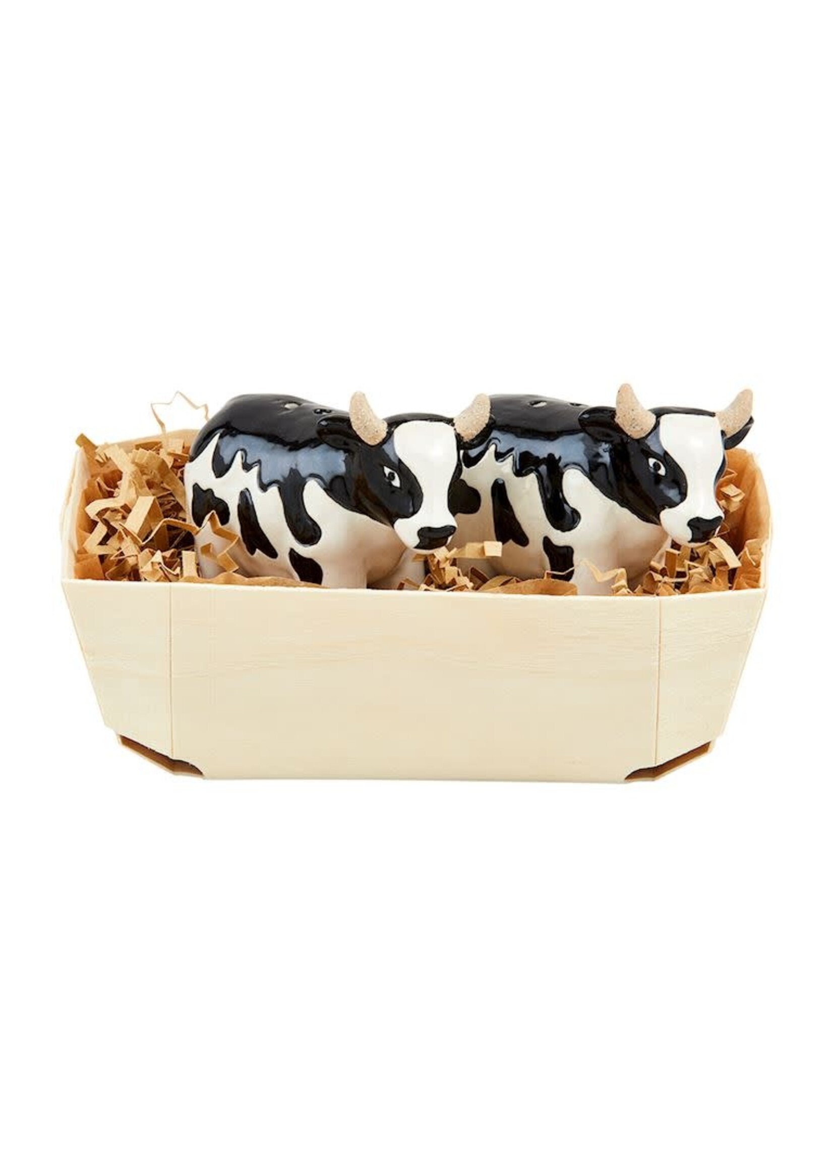 Cow Salt & Pepper Basket