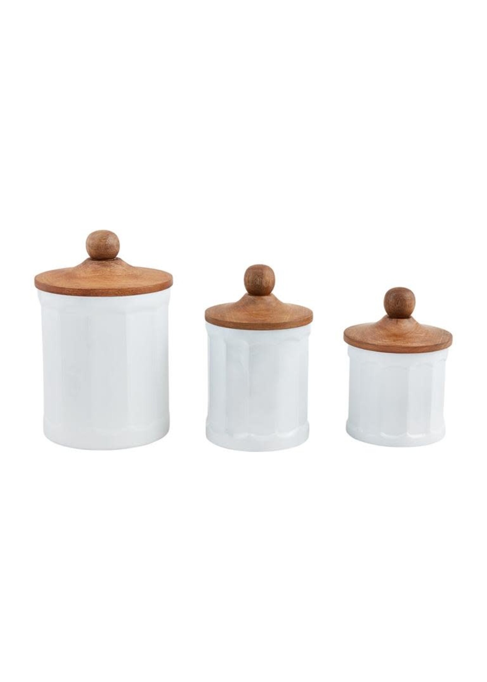 Milk Glass Canister Set