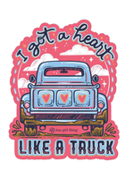 It's a Girl Thing Heart Like a Truck - Decal