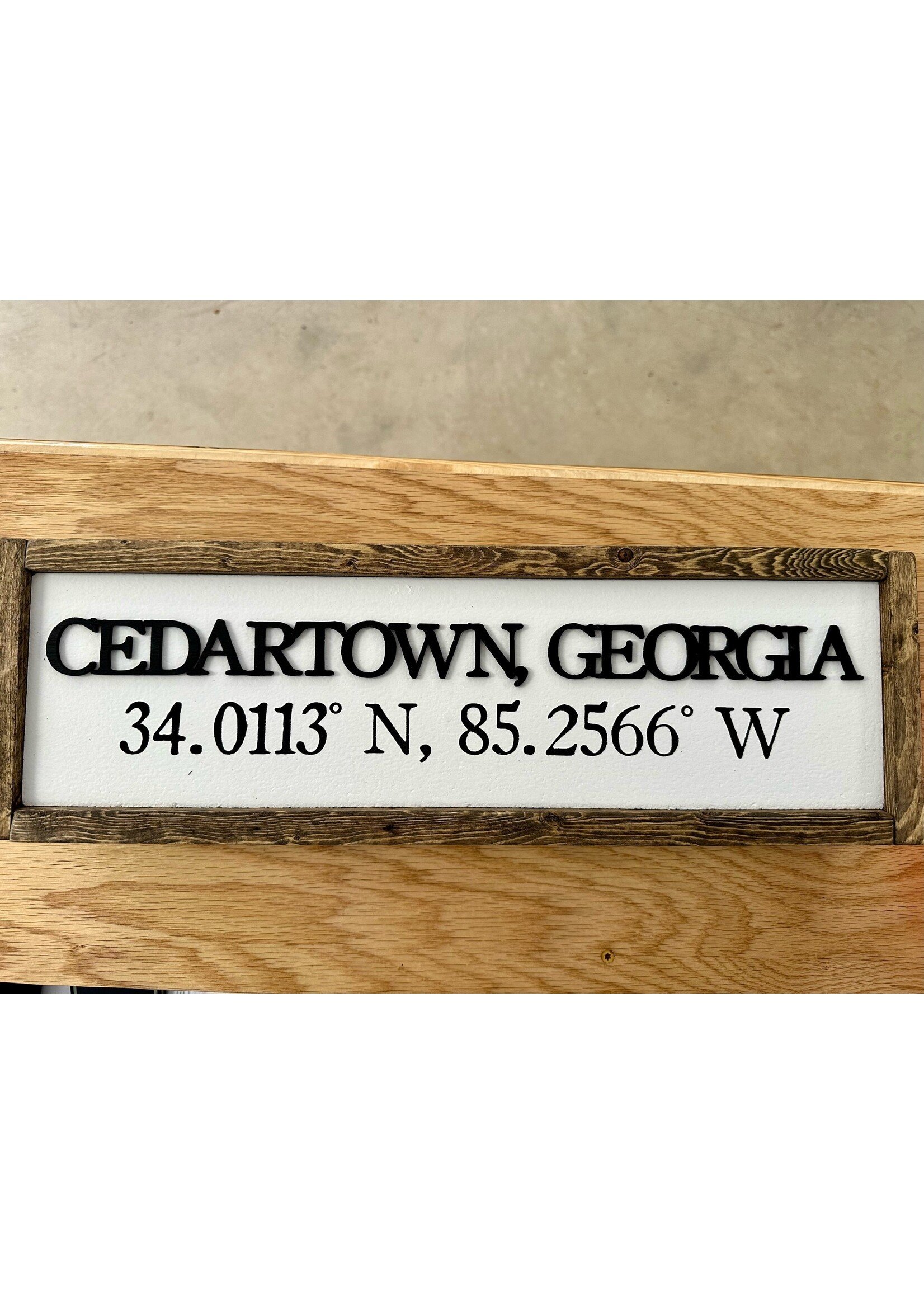 Dakota + Pine Design Cedartown Coordinates Sign