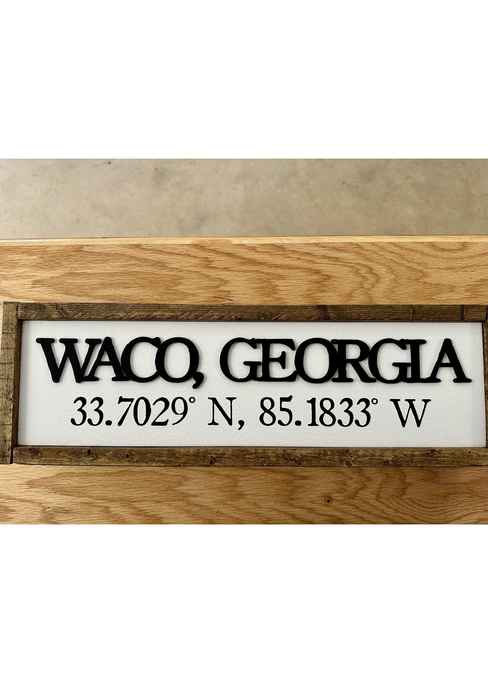 Dakota + Pine Design Waco Coordinates Sign