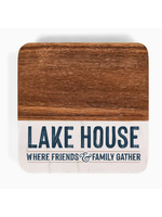 Lake House Were Friends and Family Gather Coaster Set
