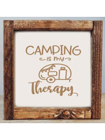 Pine Design Camping is Therapy 7x7