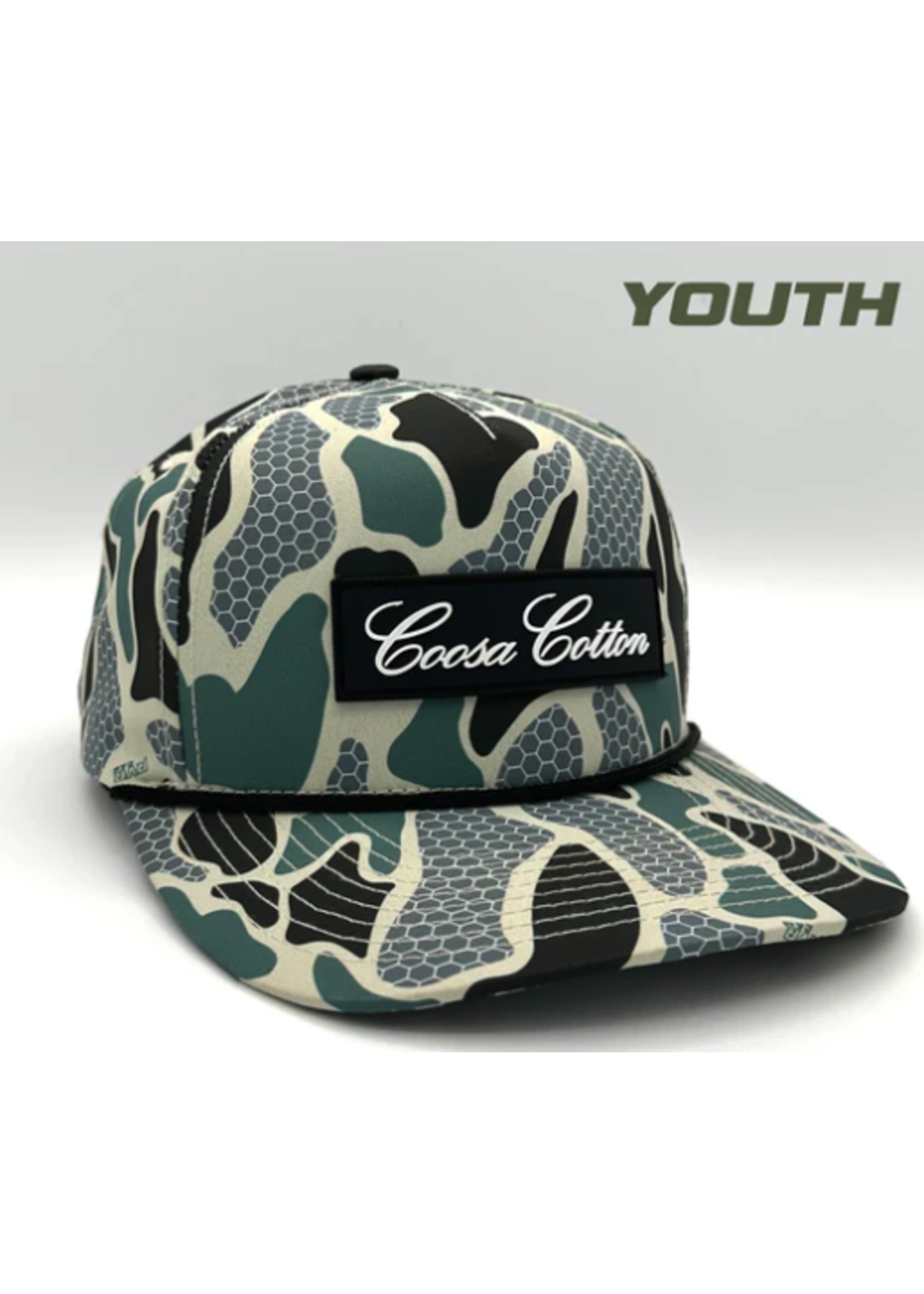 Coosa Cotton RVR Camo Rope Hat Youth