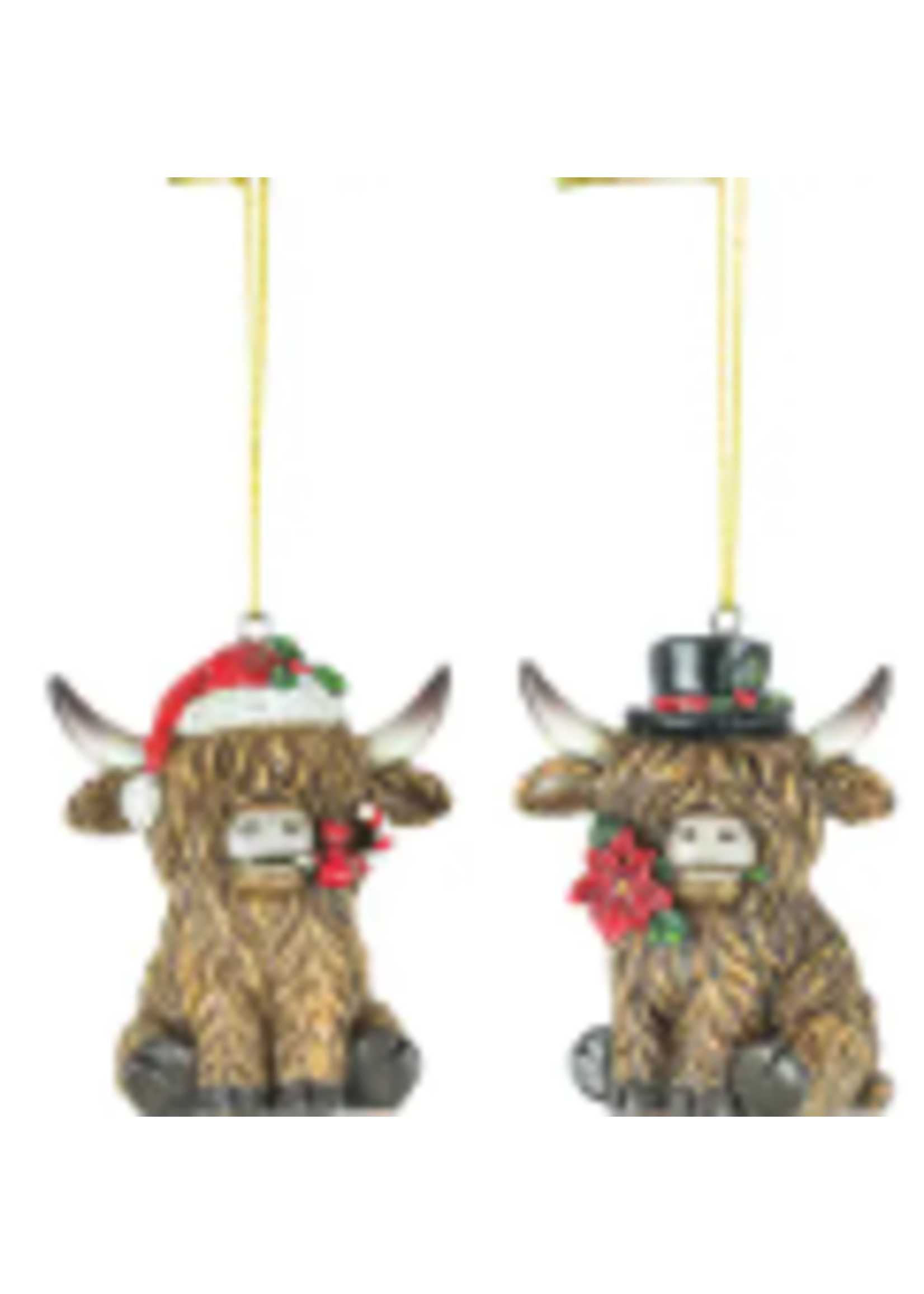 Hanna's Handiworks Highland Cow Ornament