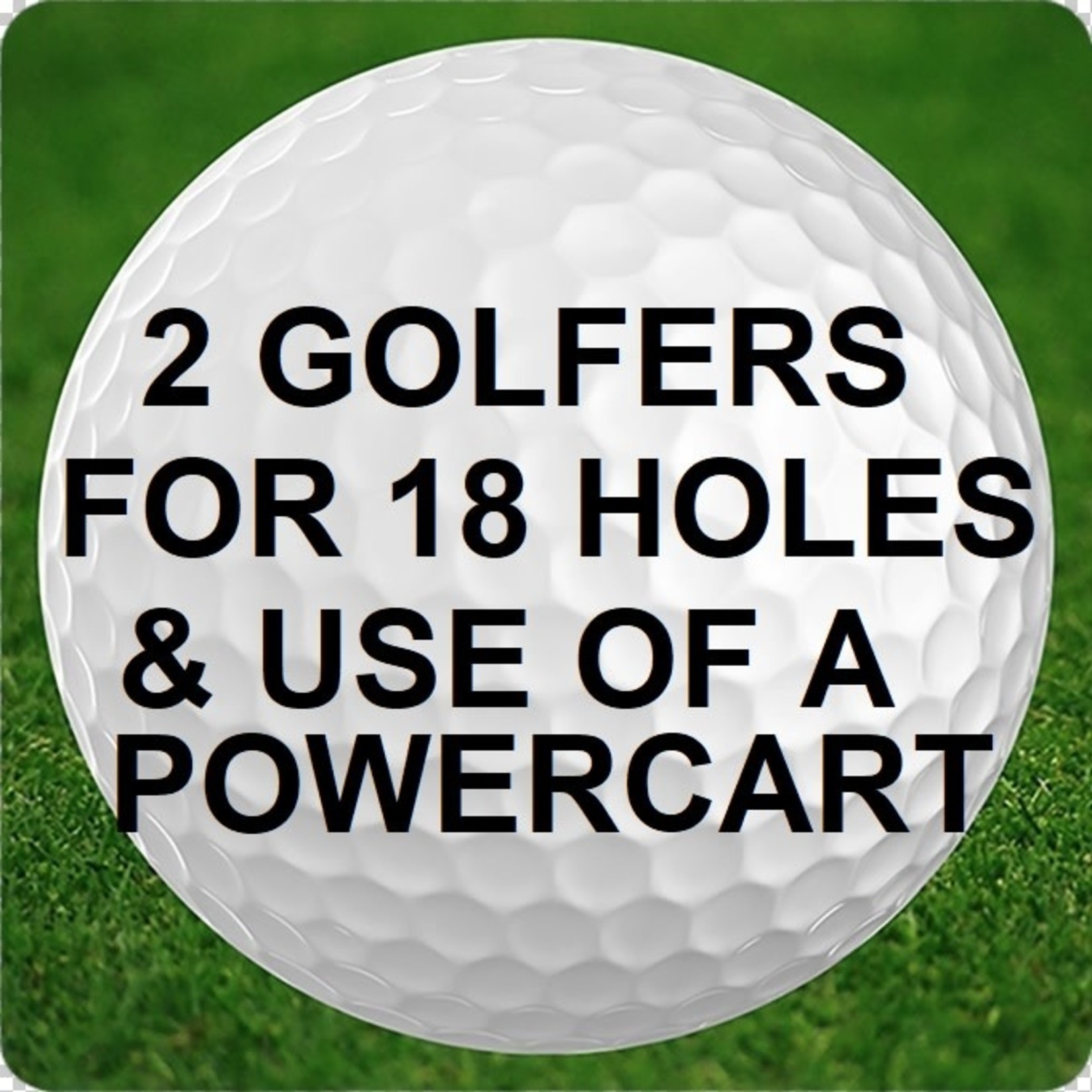 2 Golfers for 18 Holes with use of a Power Cart