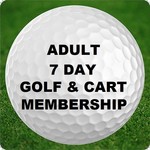 M - Adult - Golf & Power Cart Membership - 7 day