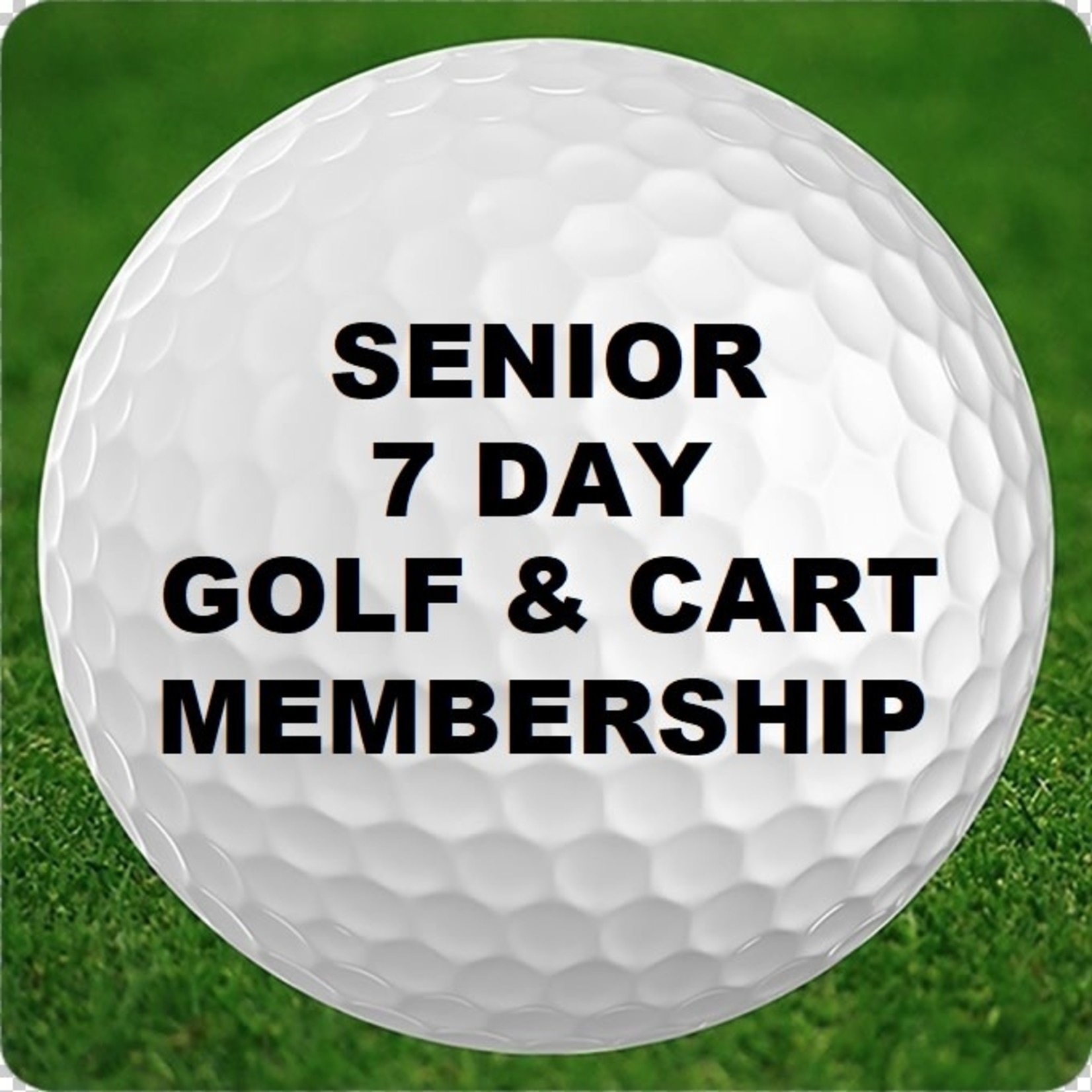 Senior Membership with 1/2 Power Cart - 7 day
