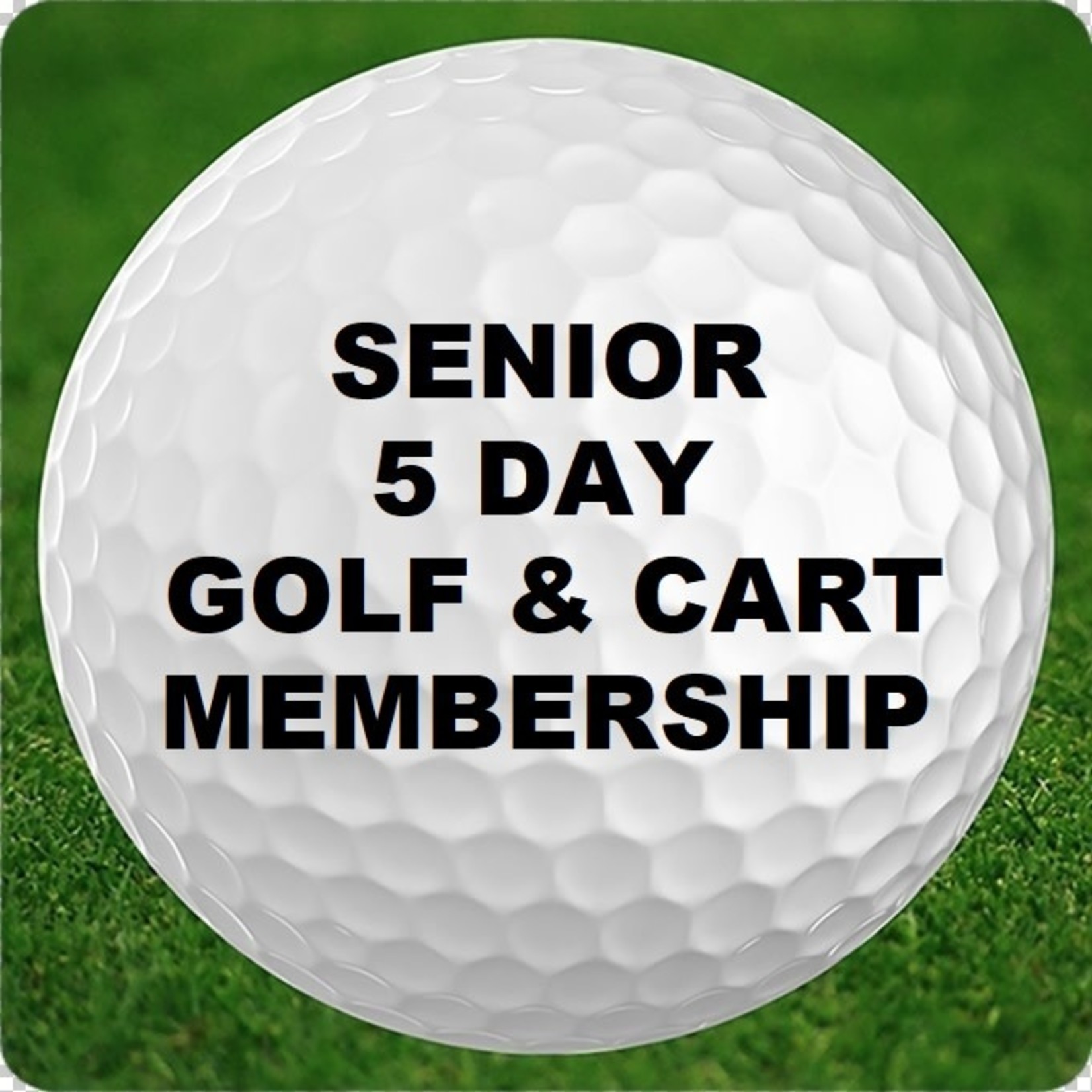 Senior Membership with 1/2 Power Cart - 5 day