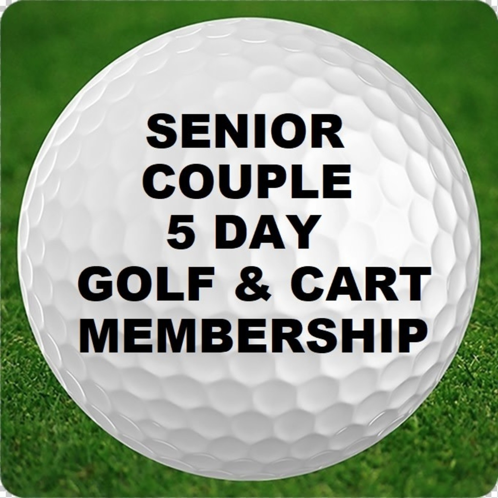 Senior Couple Golf & Power Cart Membership - 5 day