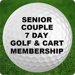 Senior Couple Golf & Power Cart Membership - 7 day