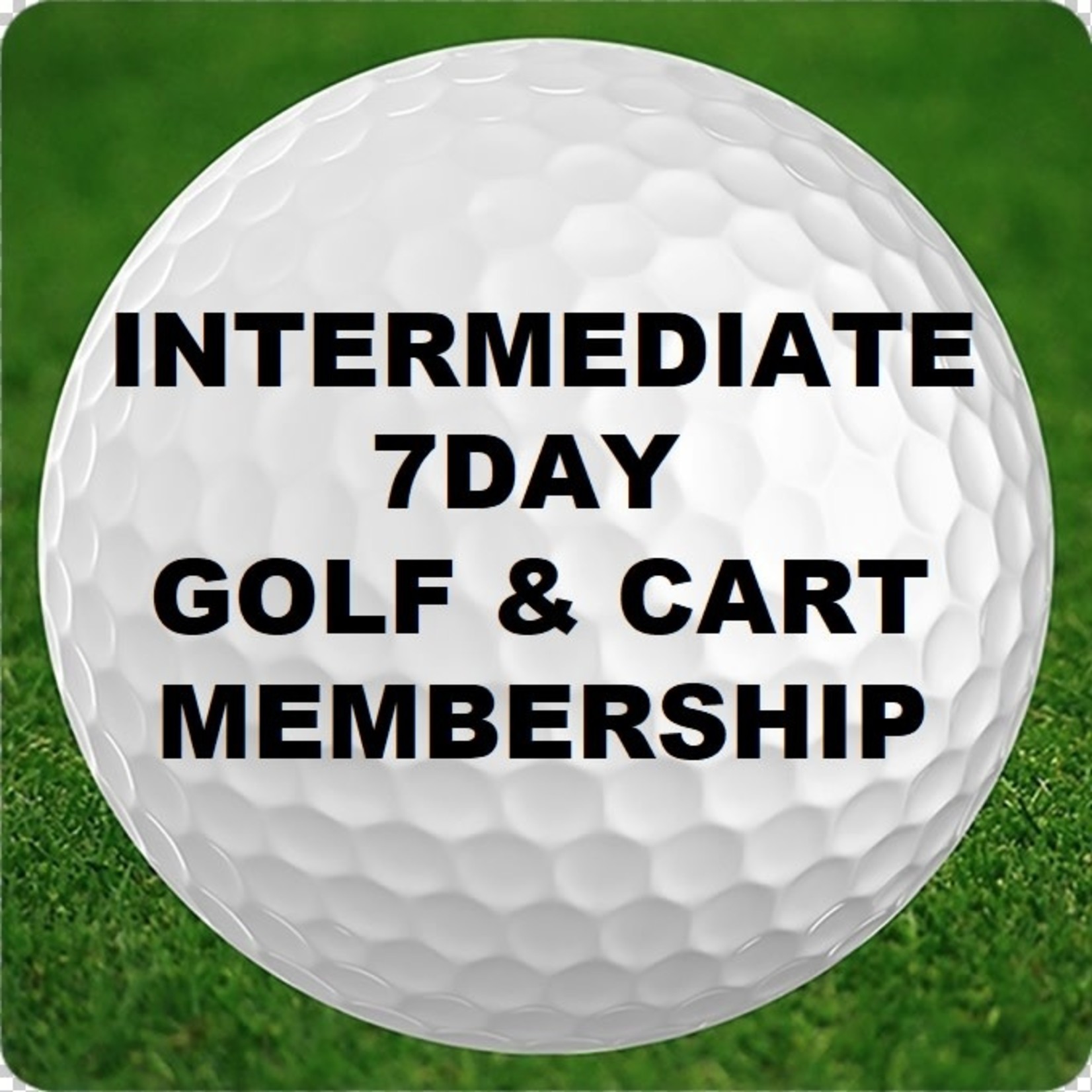 Intermediate Golf & 1/2 Power Cart Membership - 7 day