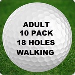 10 - 18 Holes - Adult - Walking - 10 Pack