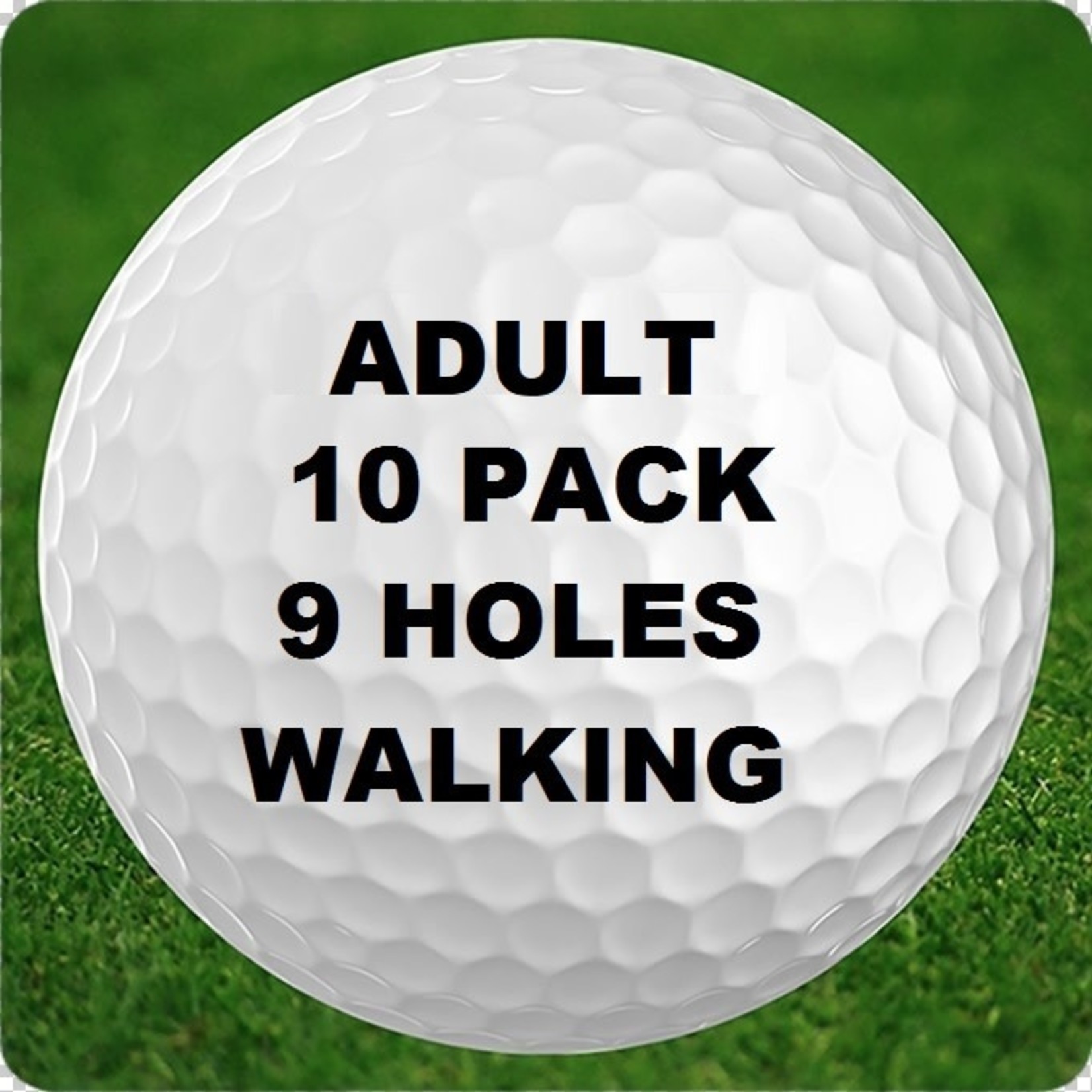 10 - 9 Holes - Adult - Walking - 10 Pack
