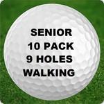 10 - 9 Holes - Senior - Walking- 10 Pack