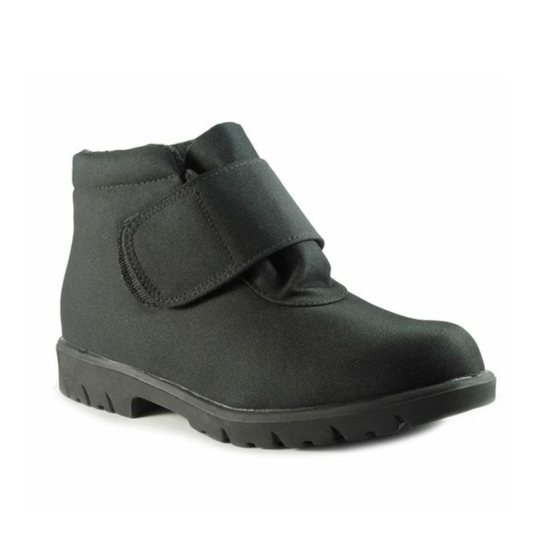 Mens Toe Warmers black winter boot TRACK side zip CANADA Lined 8\