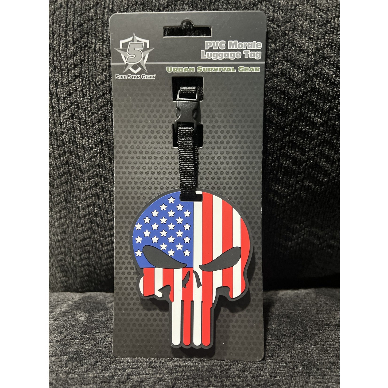 5ive Star Gear Patriotic Punisher Morale Luggage Tag