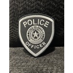Custom Police Shoulder Patch Black/White