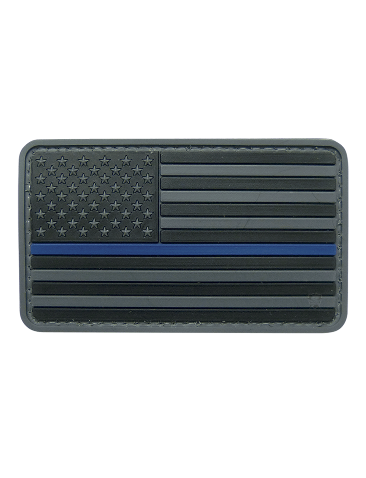 5ive Star Gear Morale Patch, US Flag Black w/Blue Stripe