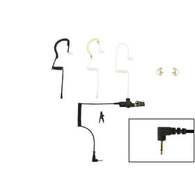 Ear Hugger Eartube earpiece for remote speaker mic with 2.5mm plug