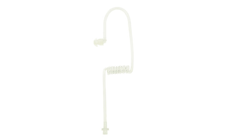 Ear Hugger Clear Acoustic Tube with Mushroom Bud