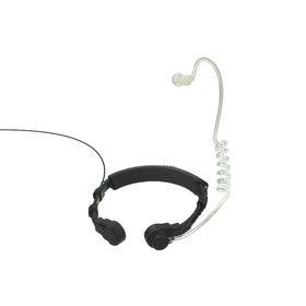 Ear Hugger Throat Microphone with Quick Disconnect for Motorola APX, XPR and SRX