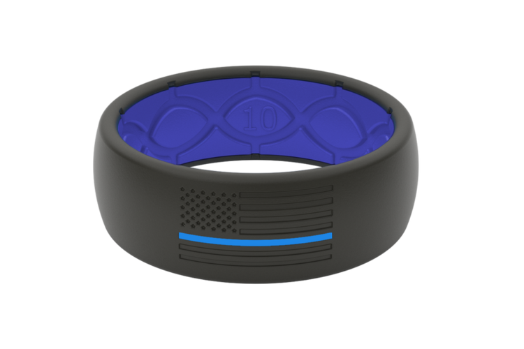 Groovelife GROOVE RING® HERO - POLICE BLUE FLAG