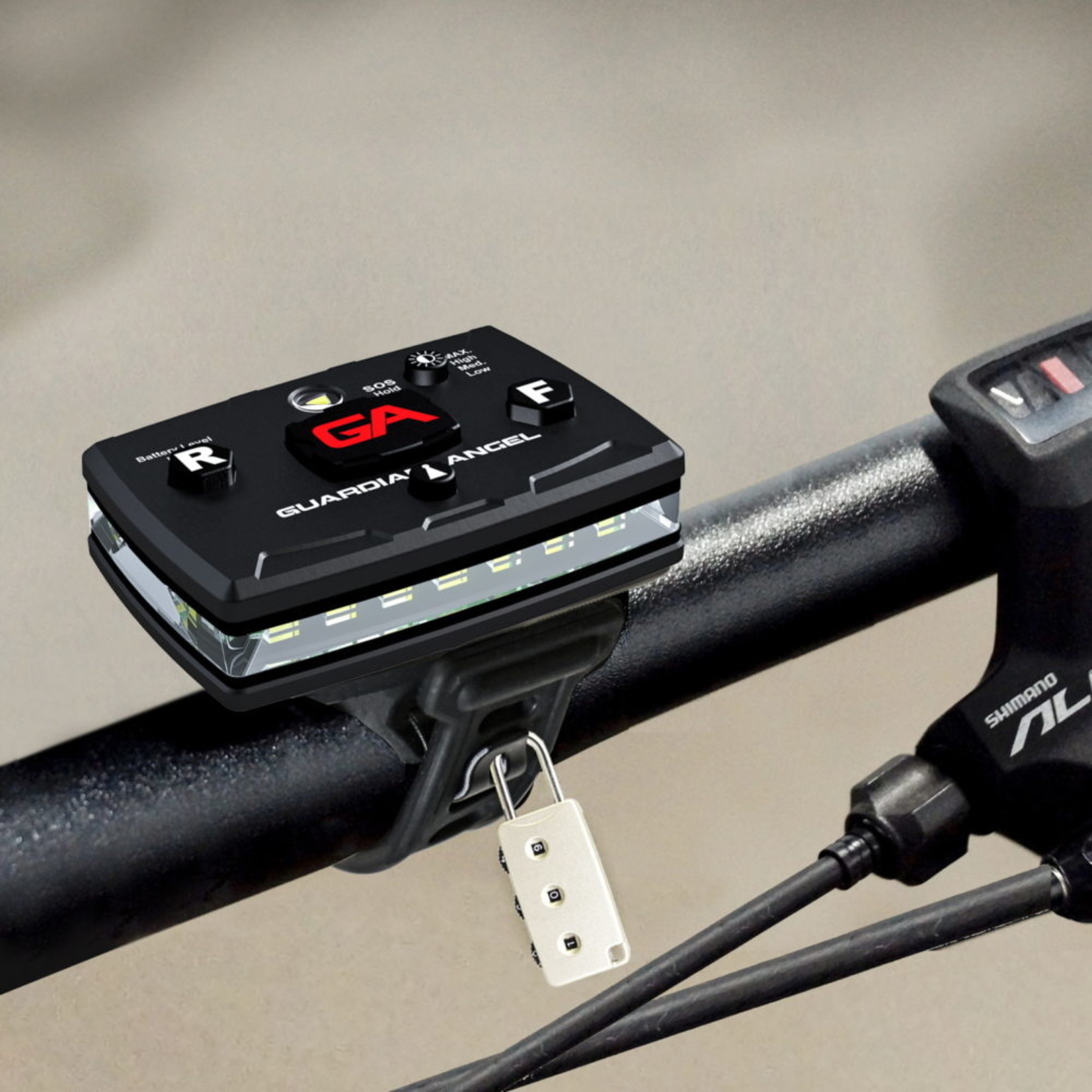 Guardian Angel Guardian Angel Bike/Rail Rubber Strap Mount with Magnetic Mount