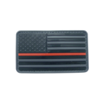 5ive Star Gear Morale Patch - US FLAG BLACK W/ RED  STRIPE