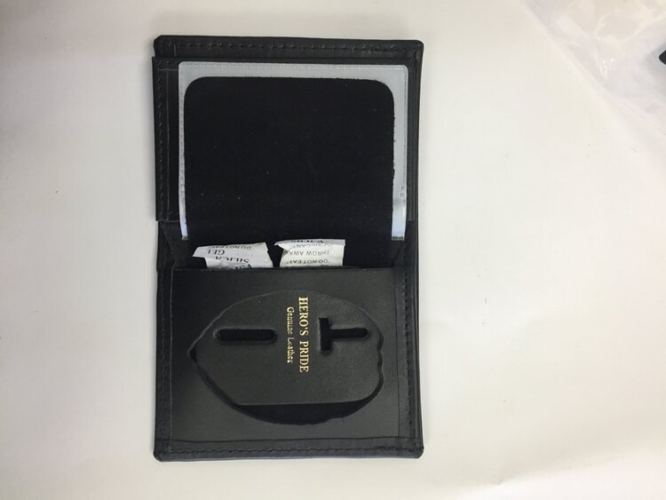 Hero's Pride Leather Badge Credit Card Wallet