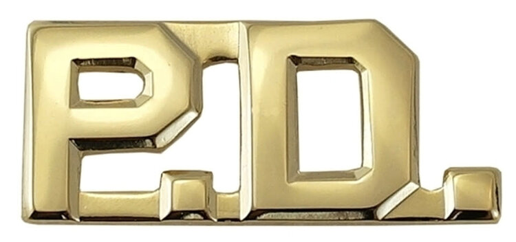 Hero's Pride P.D. Metal Lettering 1/2"