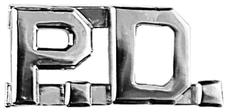 Hero's Pride P.D. Metal Lettering 3/8"