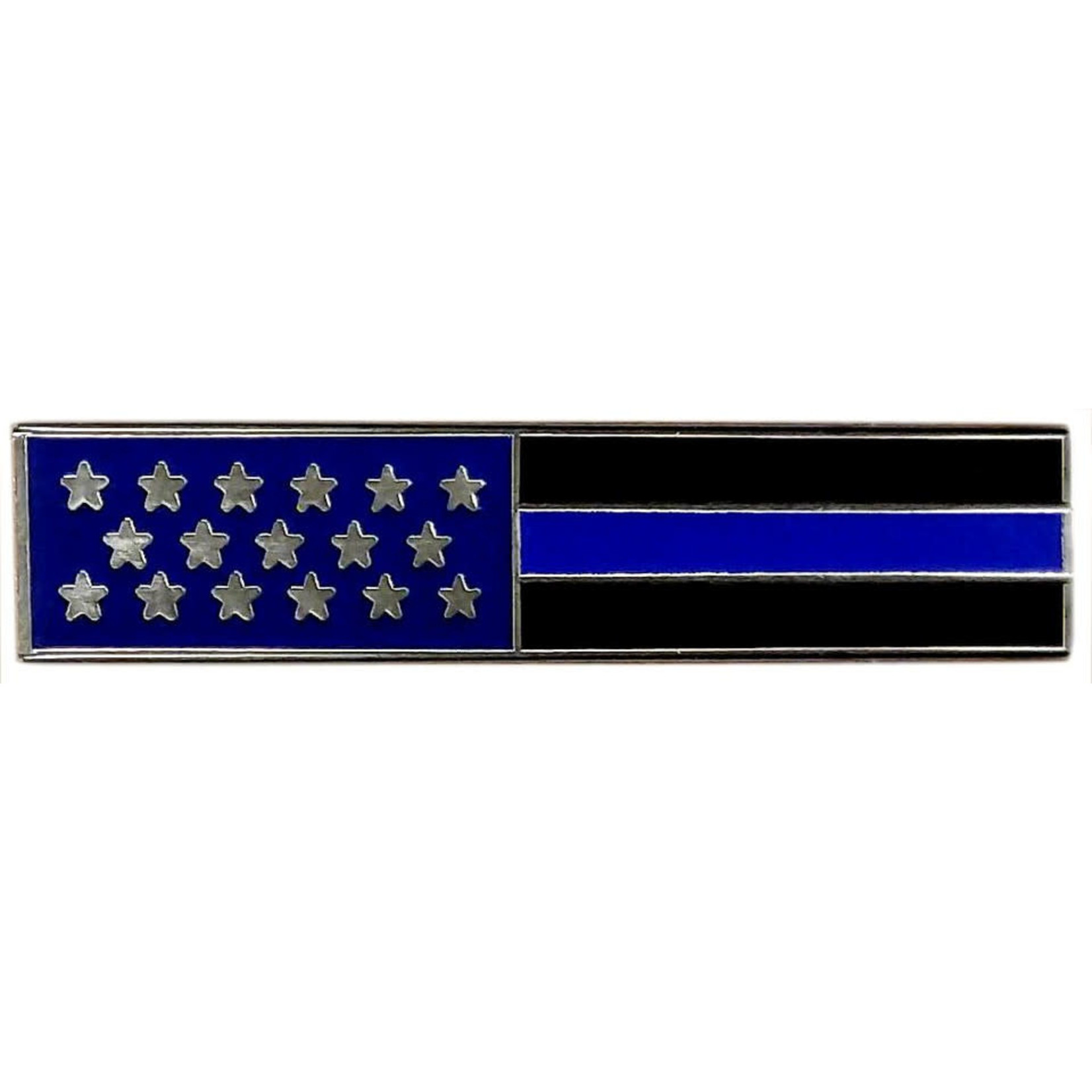 Hero's Pride American Flag Pin Blue/Black Stripes