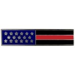 Hero's Pride American Flag Pin Red/Black Stripes