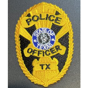 Hero's Pride Badge Patch - Gold/Black (Texas)