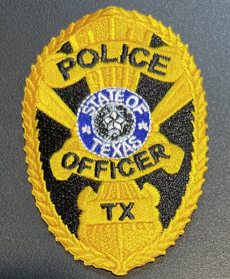 Hero's Pride Badge Patch - Gold/Black (Texas)