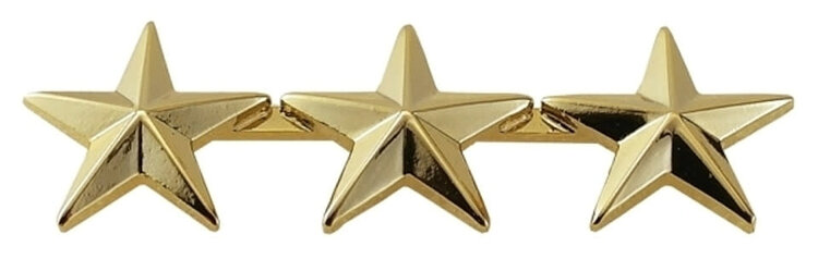 Hero's Pride Stars - 5/8" Gold
