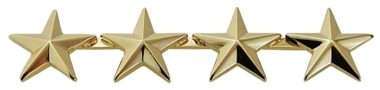 Hero's Pride Stars - 5/8" Gold