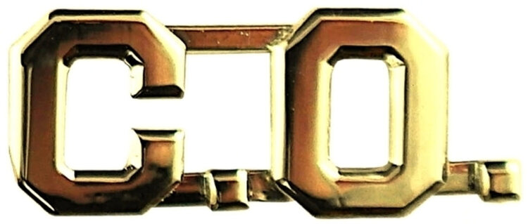 Hero's Pride C.O. Metal Lettering