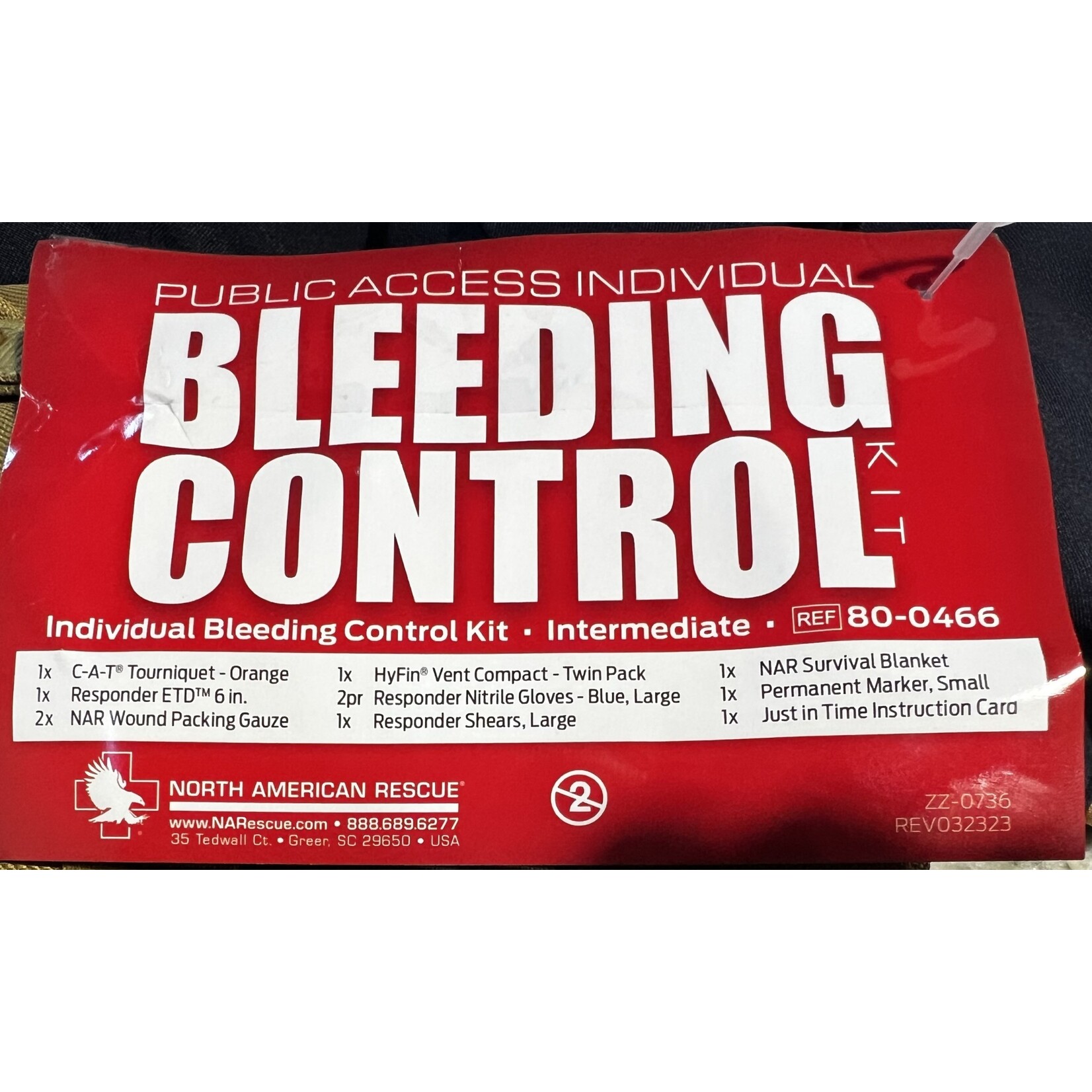 NAR IFAK Bleeding Control Kit