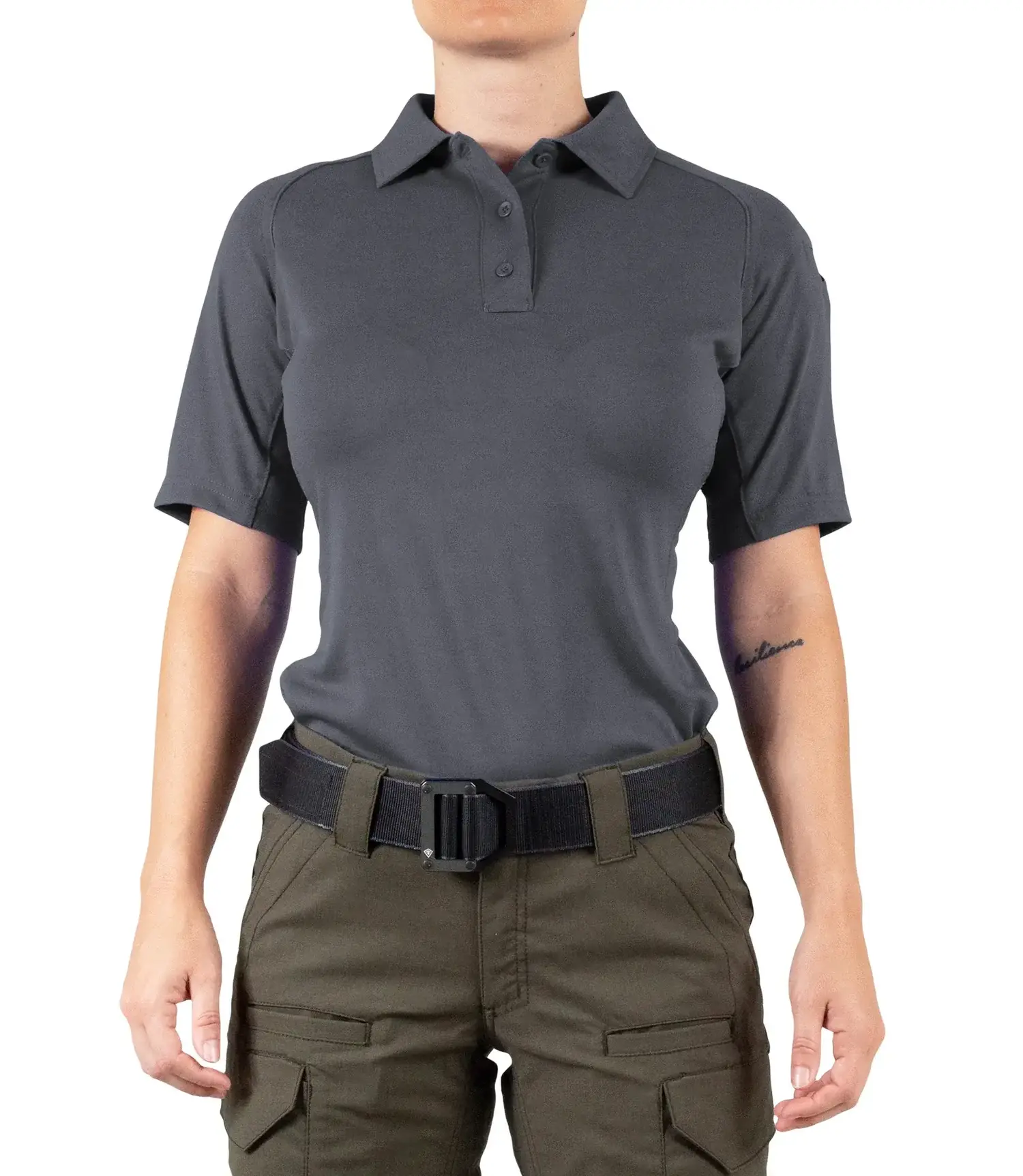 BRIEFING × WDSTOUR POLO LOOSE FIT Side Blocked Performance Micropique Polo Shirt
