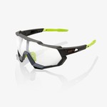 100% 100% SpeedTrap Sunglasses, Soft Tact Cool Grey frame - Photochromic Lens