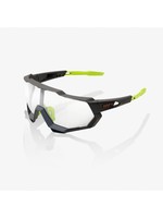 100% 100% SpeedTrap Sunglasses, Soft Tact Cool Grey frame - Photochromic Lens