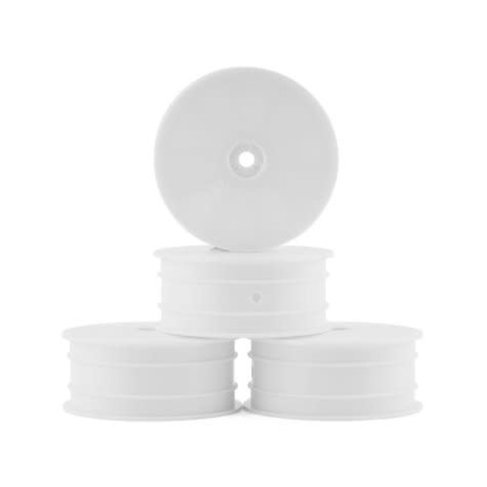 JConcepts #3353W JConcepts 12mm Hex Mono 2.2 4WD Front Buggy Wheels (4) (White) (22X-4, XB4, B74.1)