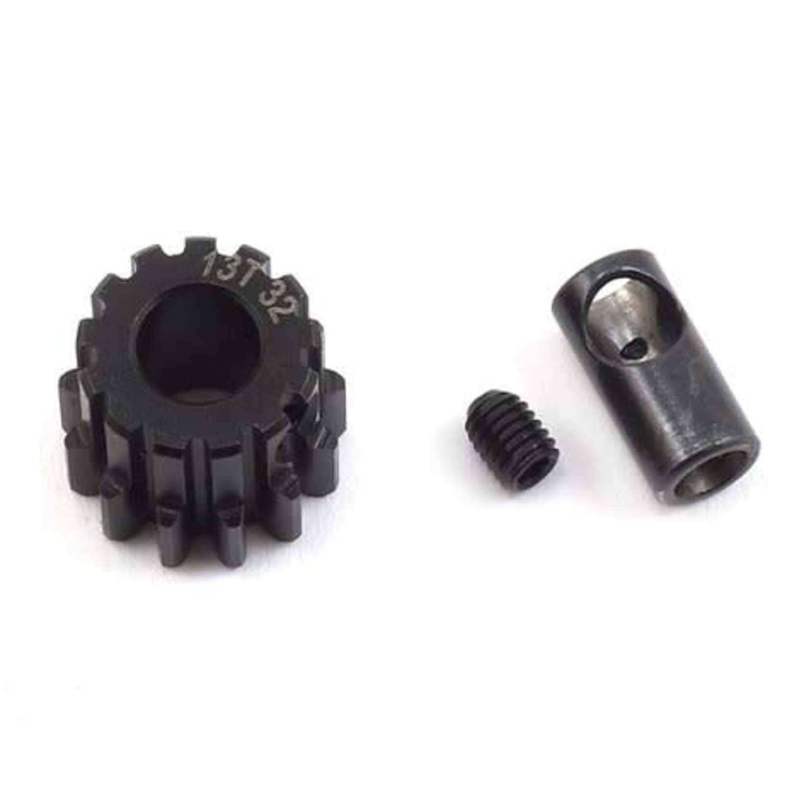 ProTek RC #PTK-8056 ProTek RC Steel 32P Pinion Gear w/3.17mm Reducer Sleeve (Mod .8) (5mm Bore) (13T)