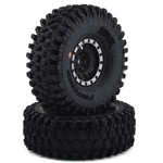 Pro-Line #10128-13 Pro-Line Hyrax 1.9" Tires w/Impulse Wheels (Black/Silver) (2) (G8) w/12mm Hex