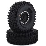 Pro-Line Pro-Line Hyrax 1.9" Tires w/Impulse Wheels (Black/Silver) (2) (G8) w/12mm Hex #10128-13