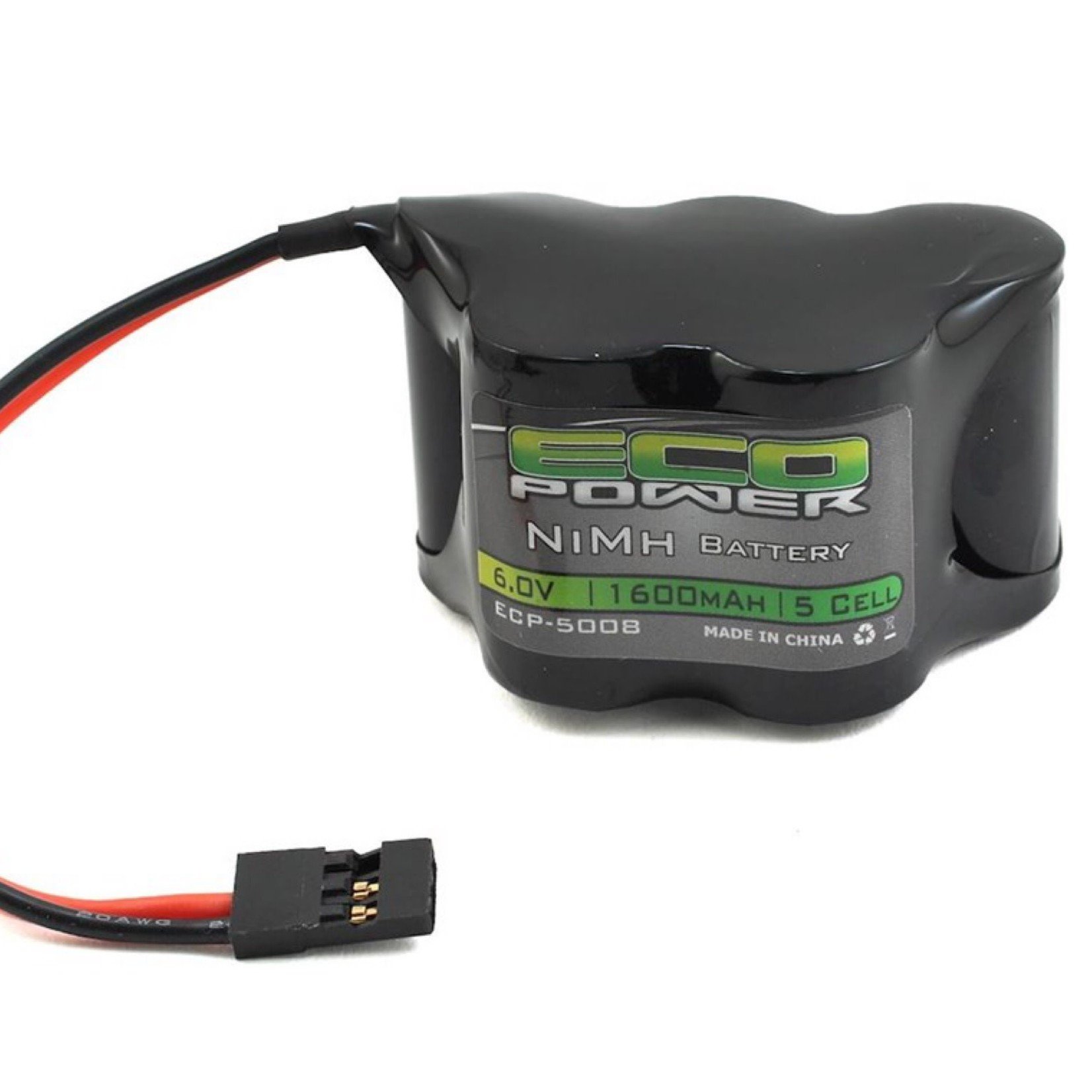 EcoPower EcoPower 5-Cell NiMH 2/3A Hump Receiver Battery Pack (6.0V/1600mAh) #ECP-5008
